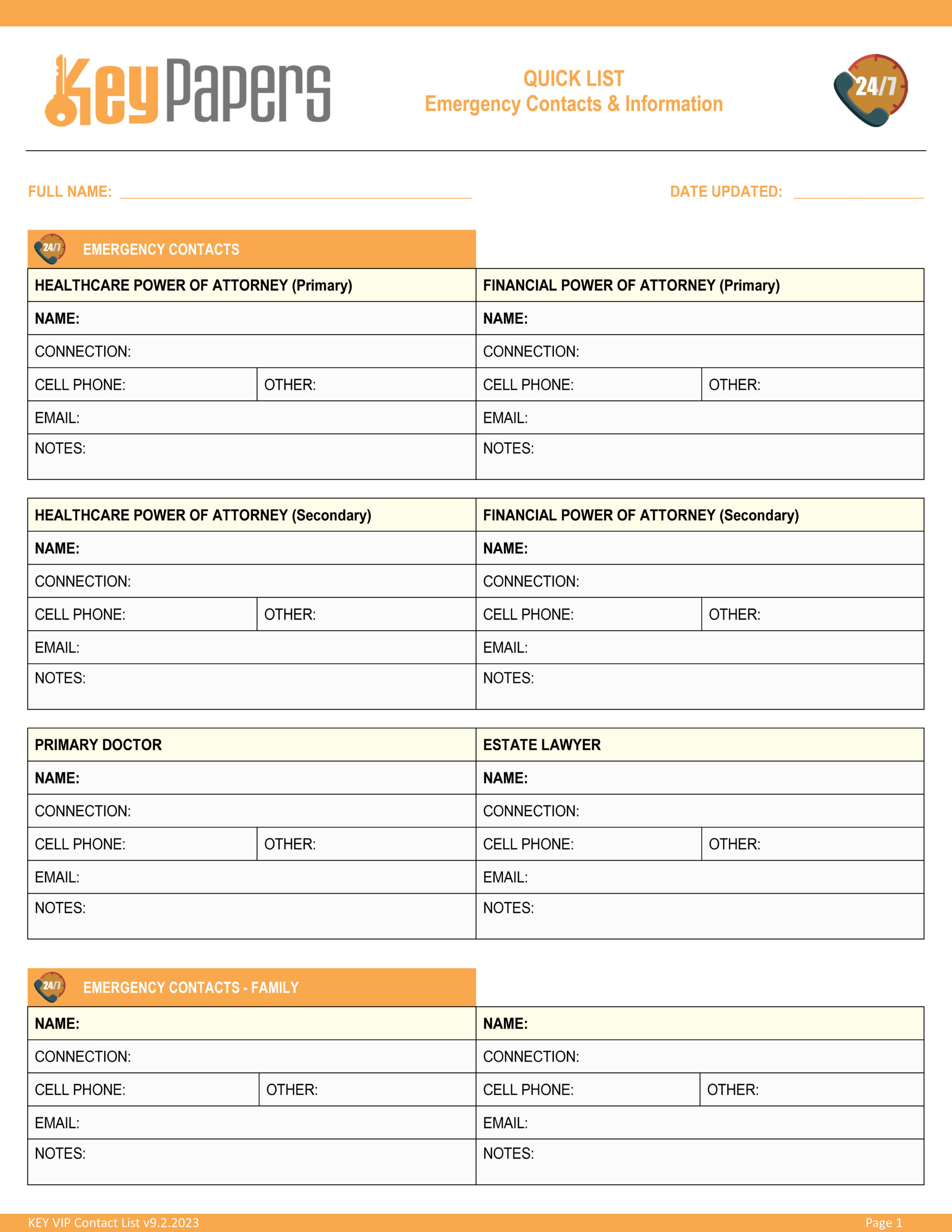 sample form